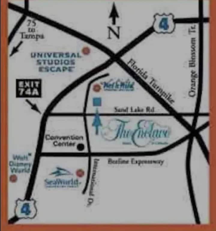 אורלנדו Remodeled 2Bd/2Ba Condo Mins From Universal Studio מראה חיצוני תמונה